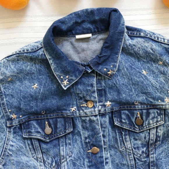 Vintage acid wash denim jacket - Picture 3 of 4